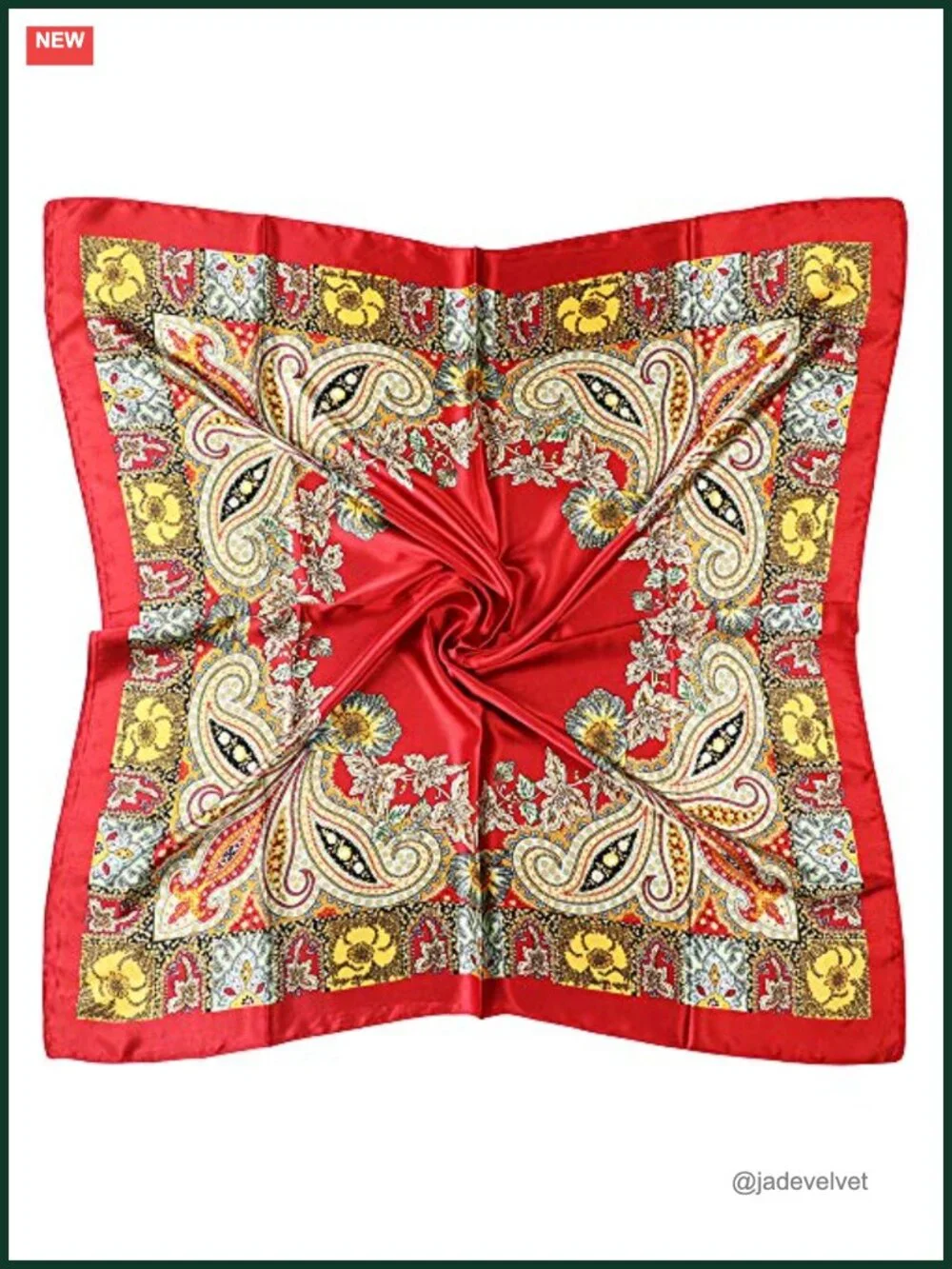 Satin Head Scarf for Women Silk Like Hair Scarf 35x35 in Hair Wrap Bandana Neck